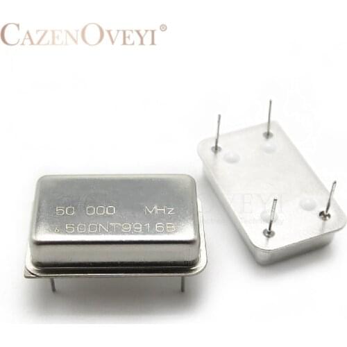 5pcs/lot Rectangular active crystal oscillator 50M 50MHZ 50.000MHZ 10M 10MHZ 10.000MHZ DIP-4 In Stock
