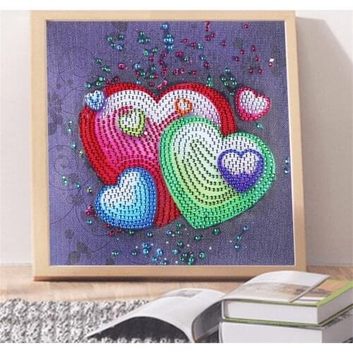 5D diamond embroidery circle diamond special shape cartoon painting Eternal love rhinestone crystal painting home decoration