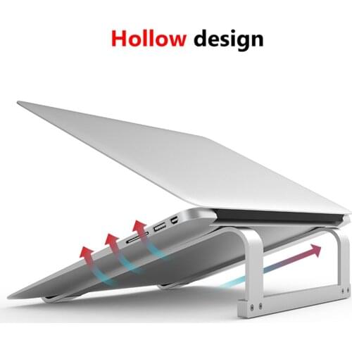 Aluminum Laptop Stand Riser Support Holder For MacBook Air Pro 10-15.6"