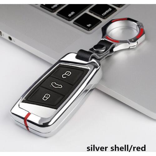Car Key Case Cover Zinc Alloy For Volkswagen VW Golf 7 MK7 Seat Ibiza Leon FR 2 Altea Aztec For Skoda Octavia Protection Protect