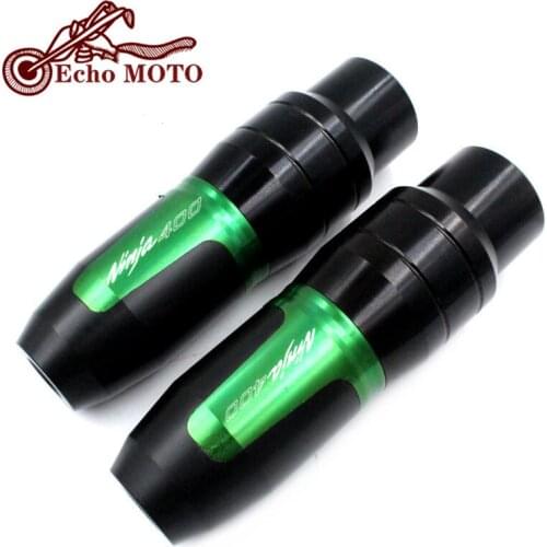 For KAWASAKI NINJA400 NINJA 400 2018 2019 2020 Motorcycle CNC Frame Crash Pads Exhaust Sliders Crash Protector With logo
