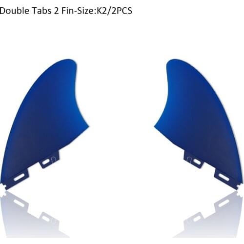 Surfboard Double Tabs 2 twin fins Green/Yellow/White/Blue/Grey Color Fiberglass keel fins Surf Fins Surfboard accessories Fins