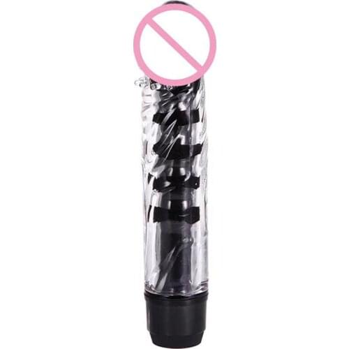 Crystal Barbed Little Bald Shock AV Stick Vibrator Women Masturbation Sex Toys Single Frequency Dildo Vibrator 17.5X3.5CM EK