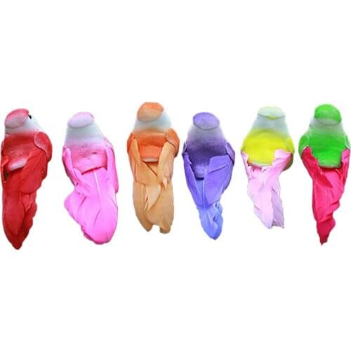 Photograph Home Garden Decoration Simulation Bird Paw Style Artificial Ornaments 24pcs Coloful Durable 8*2.5*3.5cm Gardening