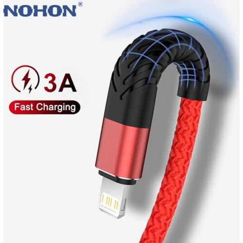 3A Quick Charge USB Cable For iPhone 12 11 Pro X Max 6 6s 7 8 Plus Apple iPad Origin Lead Mobile Phone Cord Data Charger Wire 3M