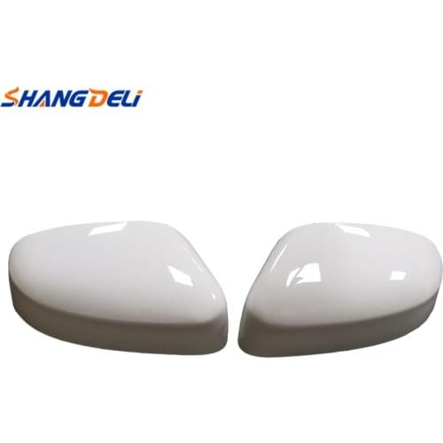 White Mirror Covers Caps RearView Mirror Case Cover Fits for Ford Focus MK3 2013-2018