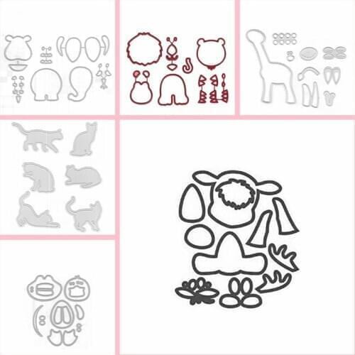 Little Animal Cutting Die Craft Paper Card Making Handmade Template Decoration Stencil Embossing DIY Scraobooking