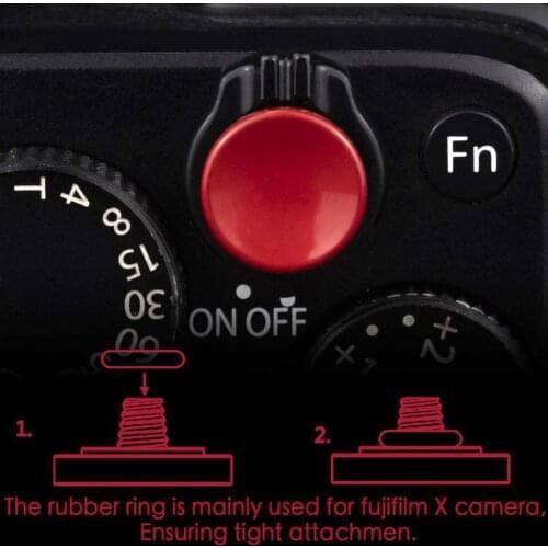 Metal Concave Camera Shutter Release Button X100T Fujifilm XT3 XT20 X20 with X-T10 XPRO2 X-T2 XPRO1 Gear X100F For B8Z1