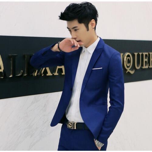 2020 HOT Multi Colors Male Blazers Brand Korean Style Mens Blazers and Jacket Slim Fit Solid Casual Suits Jacket Drop shipping