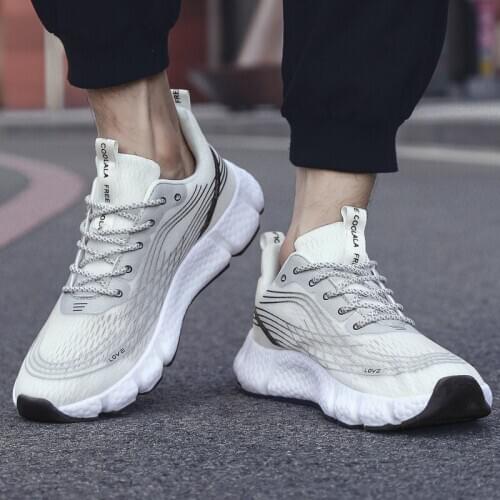 New High quality Mesh Mens Casual Shoes Sneakers Air cushion sports and leisure lace-up shoes