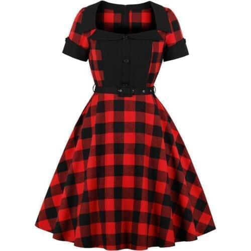 Модные платья в клетку NUFASLOS China At AliExpress