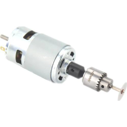 775 DC motor motor DIY hand drill chuck can be equipped with brackets Mini simple small bench drill simple table saw