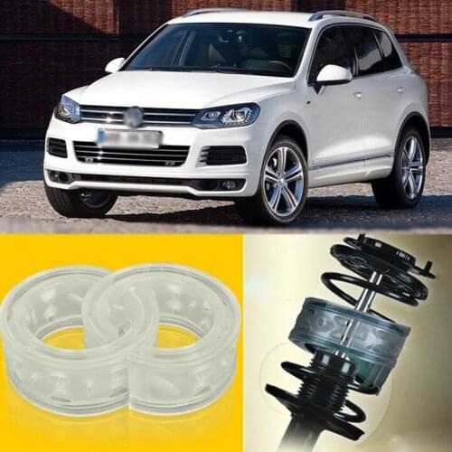 2pcs Power Front /Rear Shock Suspension Cushion Buffer Spring Bumper For Volkswagen Touareg
