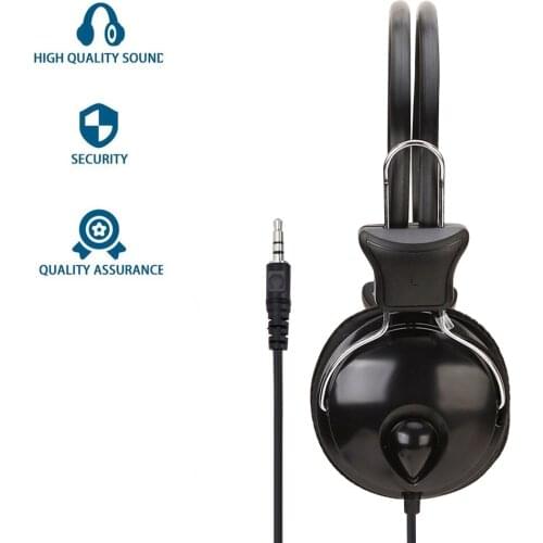 3.5MM Wired Headphone With Mic Over Gaming Ear Headset Bass HiFi Music Stereo Earphone For Sony Xiaomi Huawei PC laptop XBOX PS4