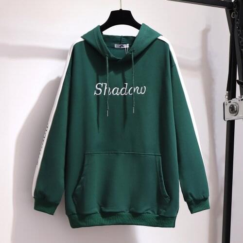 Autumn Loose Cotton Letter Hoodie Plus Size Bust 152cm 5XL 6XL 7XL 8XL 9XL Winter Fleece Hoodie pink green colors