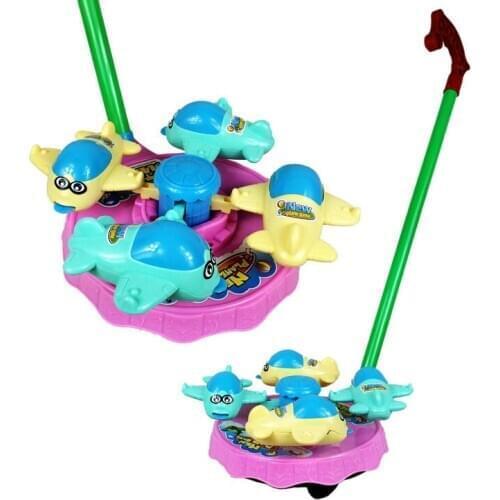 Rotating toddler educational toys toy Children Push Plane Plate Rotating Toddler Educational Toys For Grasping/movement Ability