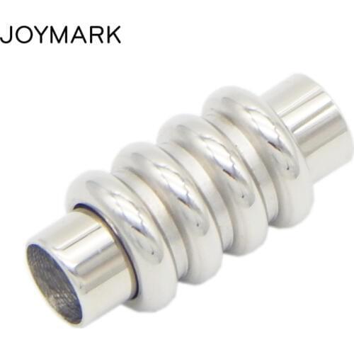 High Quality Jewelry Accessories 2mm-8mm Hole 7 Sizes Stainless Steel Magnetic Clasps For Leather Bracelets Necklaces BXGC-074