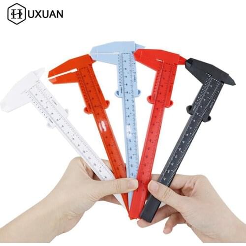 6 Inch 150mm Plastic Ruler Sliding Gauge Vernier Caliper Jewelry Measuring