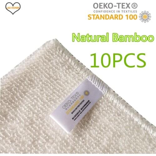 10PCs High Efficient Anti-grease Bamboo Fiber kitchen towels Dish Cloth Washing rags Magic Cleaning dishcloth Wiping dropshiping