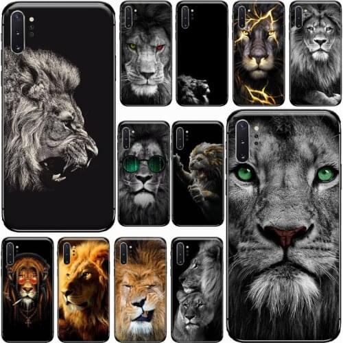 Lion animals Phone Cases For Samsung Galaxy S8 S9 S10 Plus S10E Note 3 4 5 6 7 8 9 10 Pro Lite cover