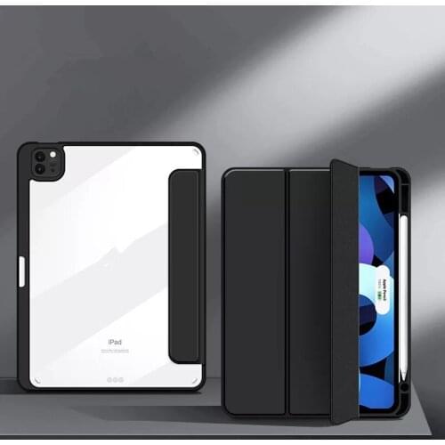 Tablet Funda for iPad Pro 11 Case 2020 with Pencill Holder Auto Wake Sleep Silky-Smooth Acrylic Cover for iPad Pro 11 inch 2018