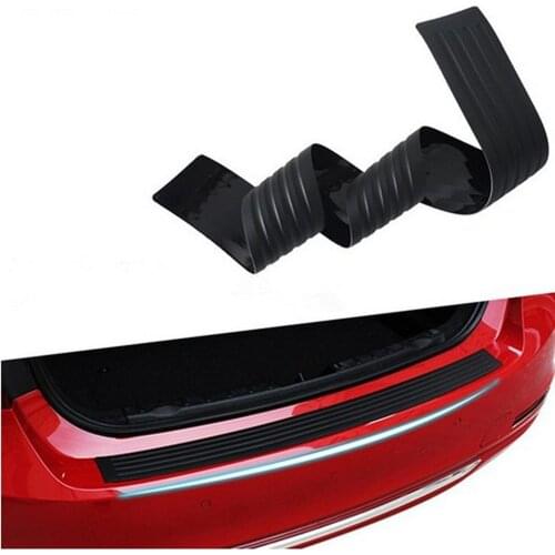 For Skoda Octavia A7 A5 Fabia Superb B6 Yeti Rapid Car Styling Black Rubber Rear Guard Bumper Protector Trim cover
