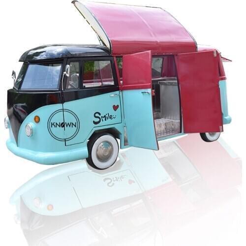 Electric street mobile outdoor food trailer food kiosk fast food vending car