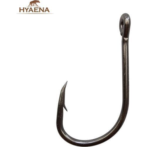 Hyaena 150pcs/lot 2/0,3/0,4/0,5/0,6/0,7/0,8/0 Saltwater Barbed Long shank Sea fishing hooks Strong Oshaughnessy Bait Fishhooks