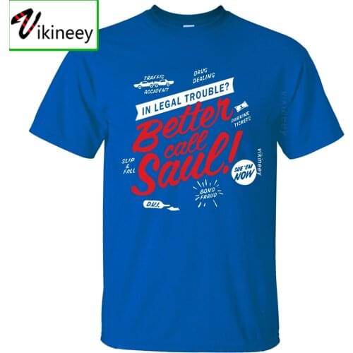 Men Summer T Shirt Better Call Saul Tshirt Show Short Sleeve Hip Hop T-Shirts Summer Cotton Shirt Streetwear Sportswear Tops Tee