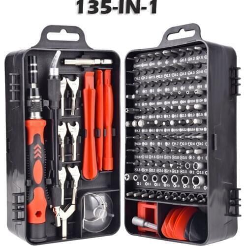 135 in 1 Screwdriver Set of Screw Driver Bit Set Multi-function Precision Mobile Phone Repair Device Hand Tools 112 115 in 1