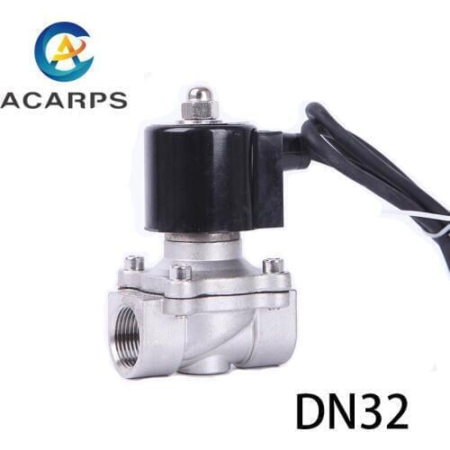 Low Pressure Normally Closed Stainless Steel Solenoid Valve 24v DN32 1-1/4inch for Musical Fountain