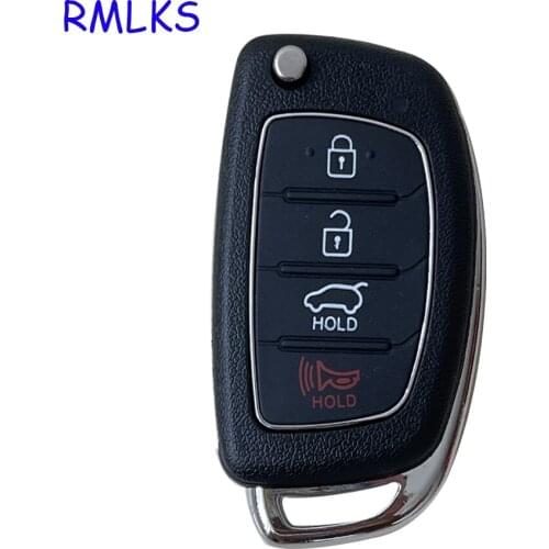 New 4 Buttons Flip Folding Remote Key Shell Fob Case For HYUNDAI Mistra Santa Fe Sonata Tucson Accent I30 I40 I45