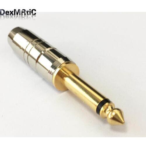 6.35mm 6.5 connector male mono soldering plug for microphones, audio equipment