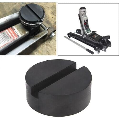 1PC Floor Slotted Car Rubber Jack Pad Frame Protector Guard Adapter Jacking Disk Pad Tool for Pinch Weld Side Lifting Disk