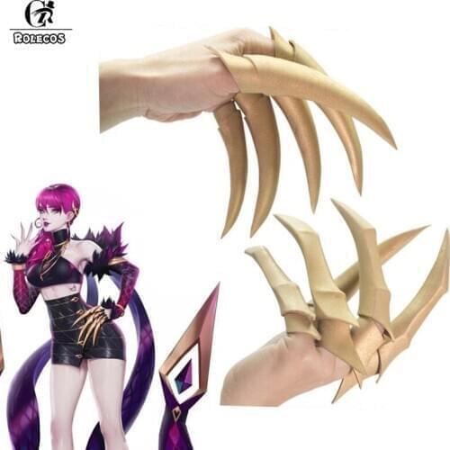 ROLECOS LOL KDA Evelynn Cosplay Props Evelynn Paws Cosplay Game LOL Gloves Arm
