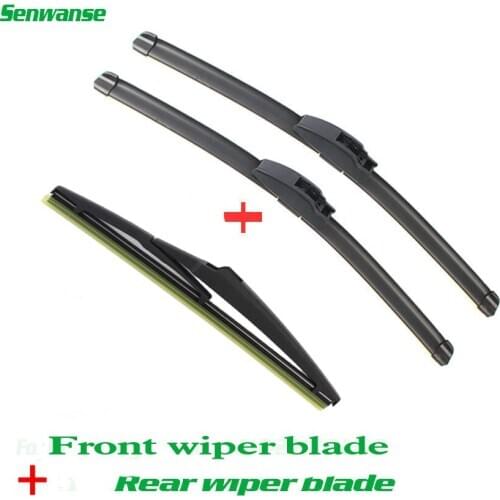 Senwanse Front and rear Wiper Blades For Dacia Logan 2004-2012 Windshield Windscreen wiper 20"+20"+14"