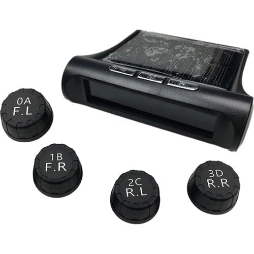 Battery Powered Tire Pressure Monitoring System + 4 External Sensor Set