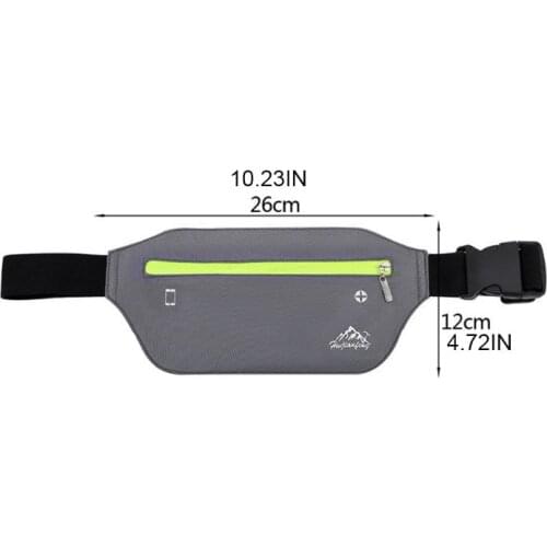 Sports Fanny Pack Waist Bum Bag Travel Running Bags Slim Belt Phone Pouch for Men Women 066F