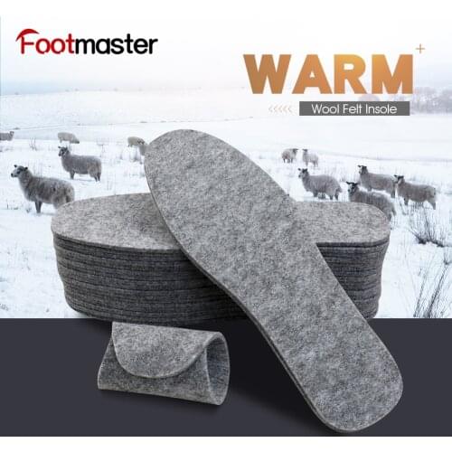 FootMaster Winter insole Wool felt Warm insole flat feet insoles Pure natural wool warm Heating insole children Unisex