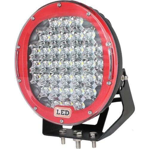 2pcs 185W 9inch Round Led Driving Work Light for Offroad Truck 4WD SUV ATV CAR 12V 24V External Lights with Yellow /clear cover
