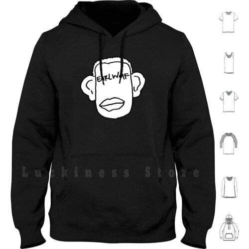 Earlwolf Hoodie Long Sleeve Earlwolf Wolf Earl Tyler The Creator Wolf Gang Golf Wang Okaga Tyler Goblin Tour Orange