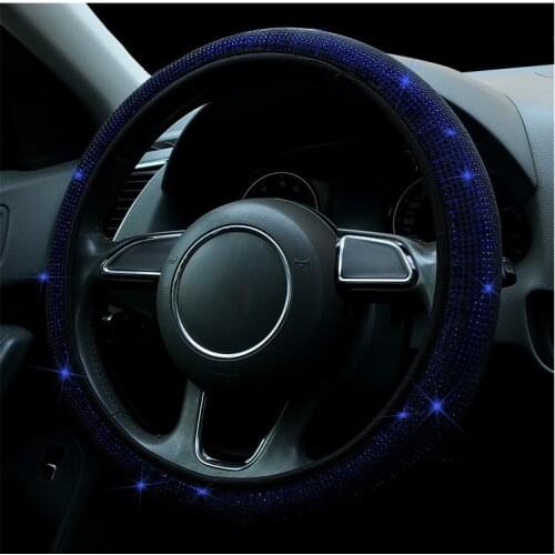 Universal Car Wheel Cover Wear-resistant Leather Steering Wheels Cute Car Assessoires Interior for Women
