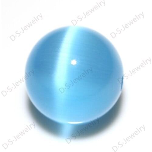 Factory Loose Semi Precious 10mm Synthetic Cats Eyes For Jewelry