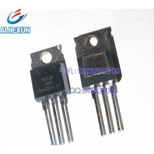 10Pcs BYT28-400 BYT28-400 TO220 Dual rectifier diodes ultrafast in stock 100%New and original
