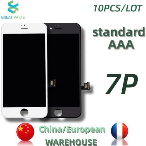 GREAT PARTS 10PCS Grade AAA Pantalla For iPhone 7 Plus LCD Display Touch Screen Assembly Replacement 5.5 inch ecran