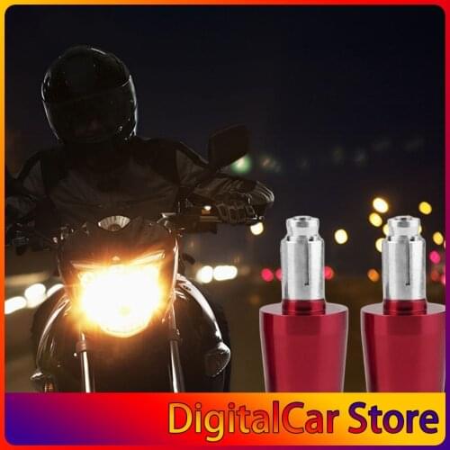 2pcs Universal Motorcycle Handlebar Ends Grip Weights Anti Vibration Plug Cap Hand Grips Bar End Plug Parts