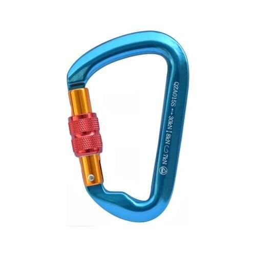 2400KG--3000KG D shaped type lock hook CE quality safety hasp shackle for aerial work safety insurance rope rigging hardware