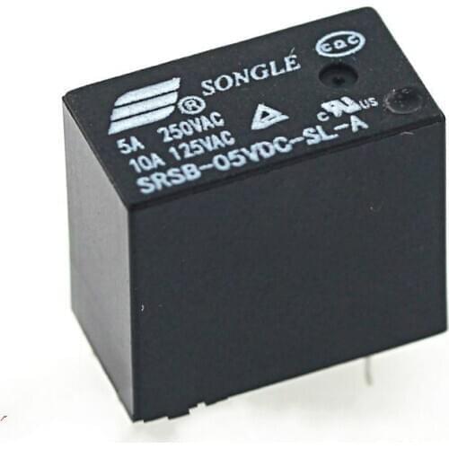 5pcs Srsb-05 12 24vdc-sl-a 5V 12V 24v5a 4-pin relay