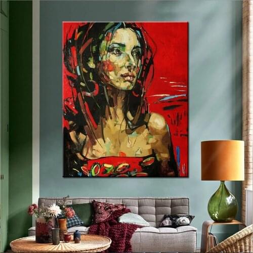 Abstract Woman Face Graffiti Street poster DIY 5D Diamond Painting Full Square/Round Diamond Embroidery Mosaic Cross Stitch