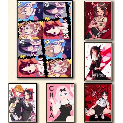 WTQ Anime Posters Kaguya Sama Love Is War Canvas Painting Wall Decor Retro Poster Wall Art Picture Room Decor Home Decor